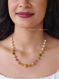 1 layer pearl chain with monalisa beads| NAN408