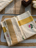 Embroidered kerala saree | NCO35