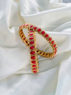 Coral red bangles | NB34