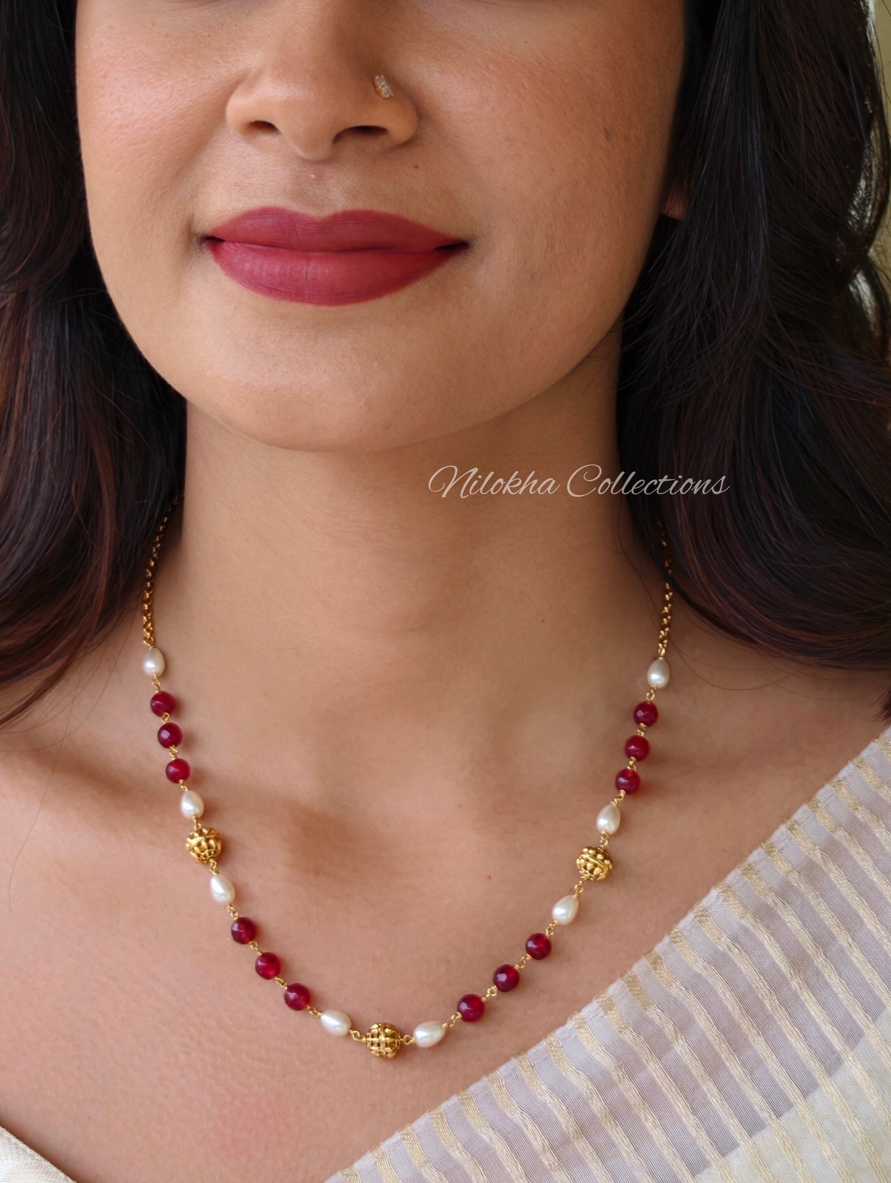 Simple 1 layer pearl chain | NAN366