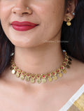 Floral coin choker | NAN377