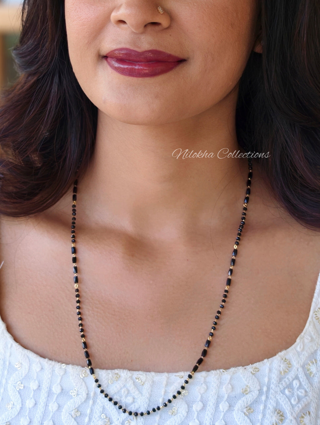 Crystal beads 1 layer chain | NAN410