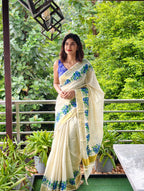 Shamkhupushpam kerala tissue saree | NCO52
