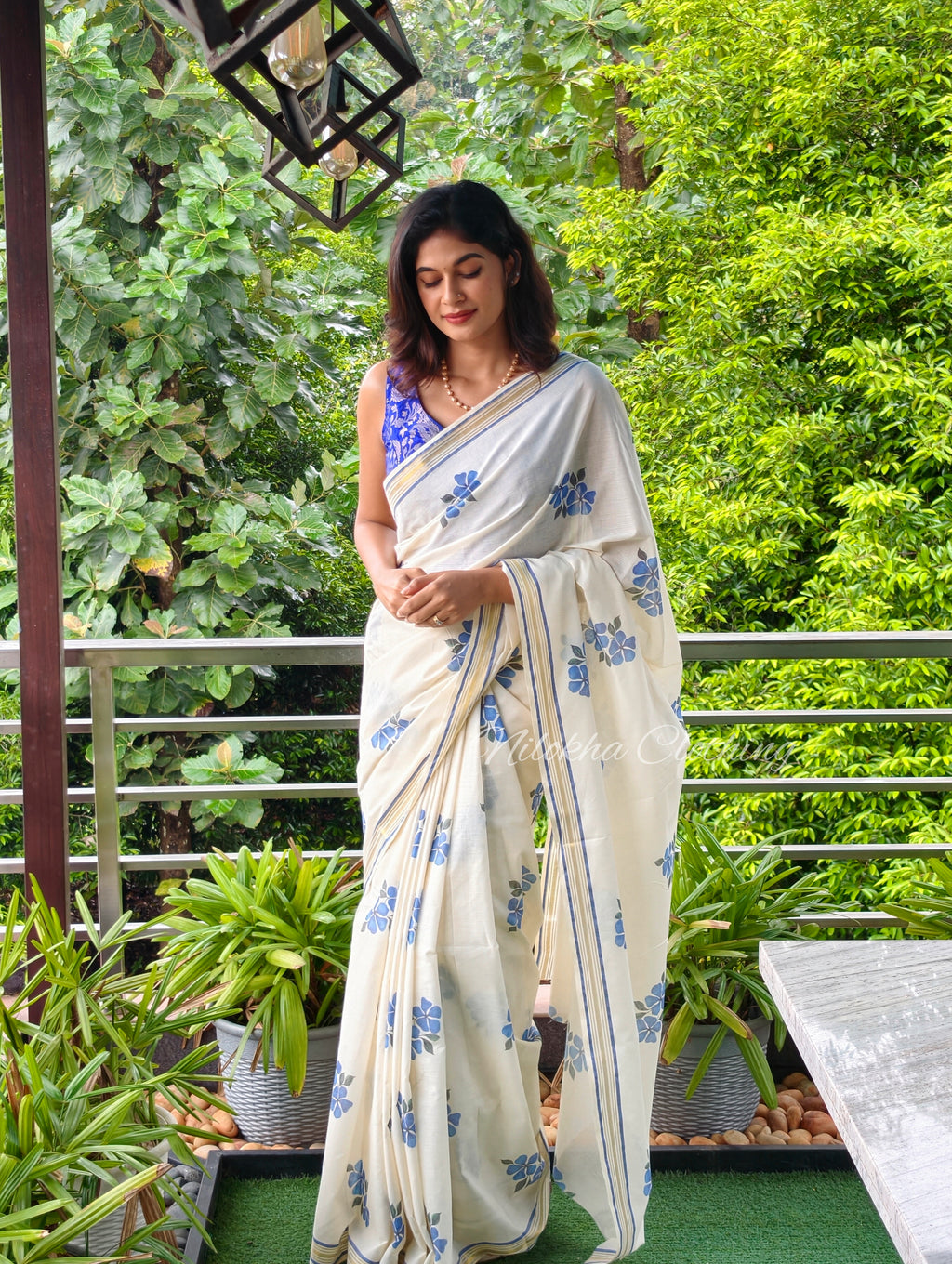 Floral kerala saree | NCO41