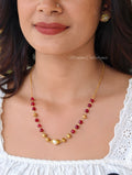 1 layer beads chain with pearl | NAN412