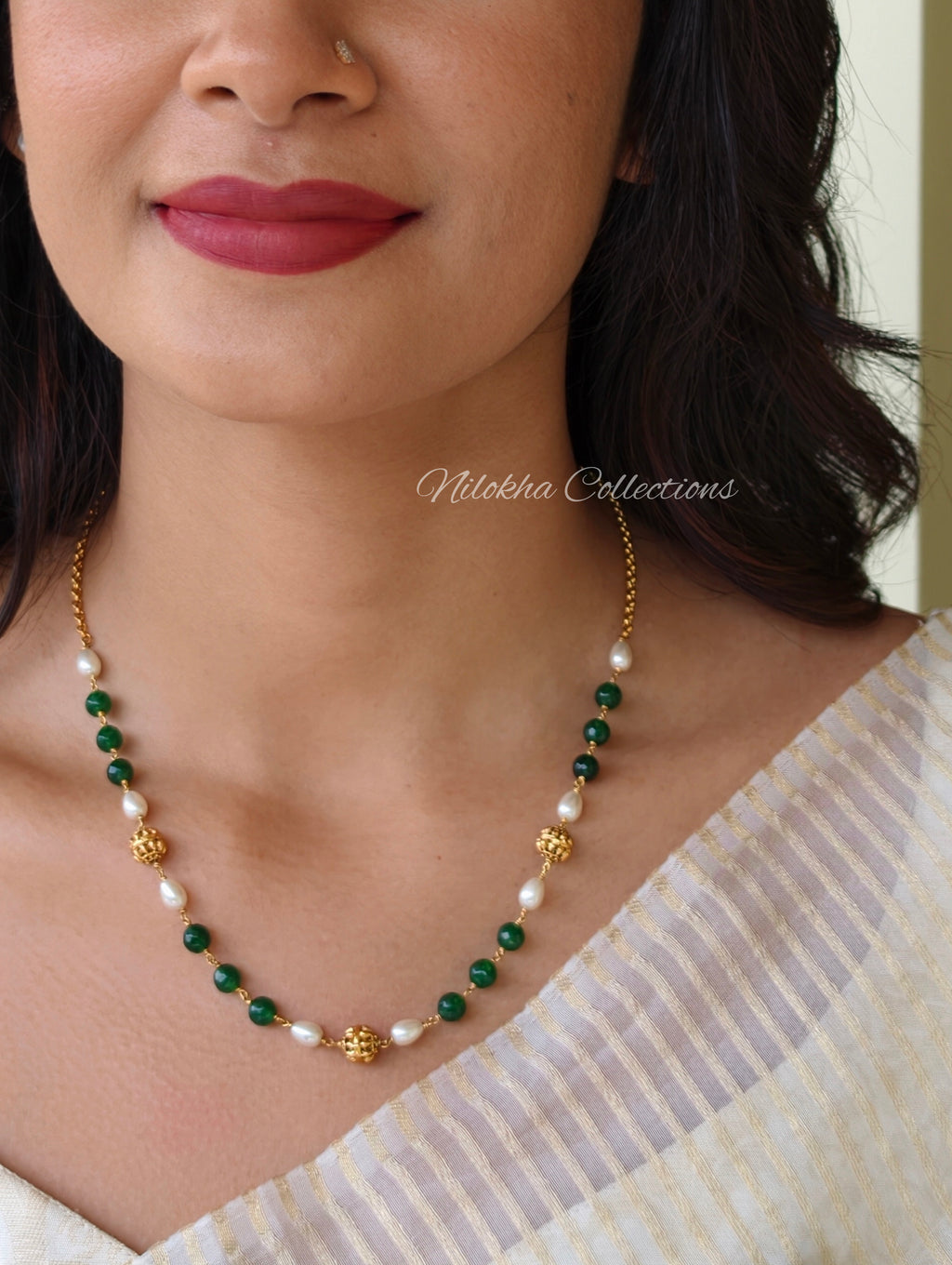 Simple 1 layer pearl chain | NAN366