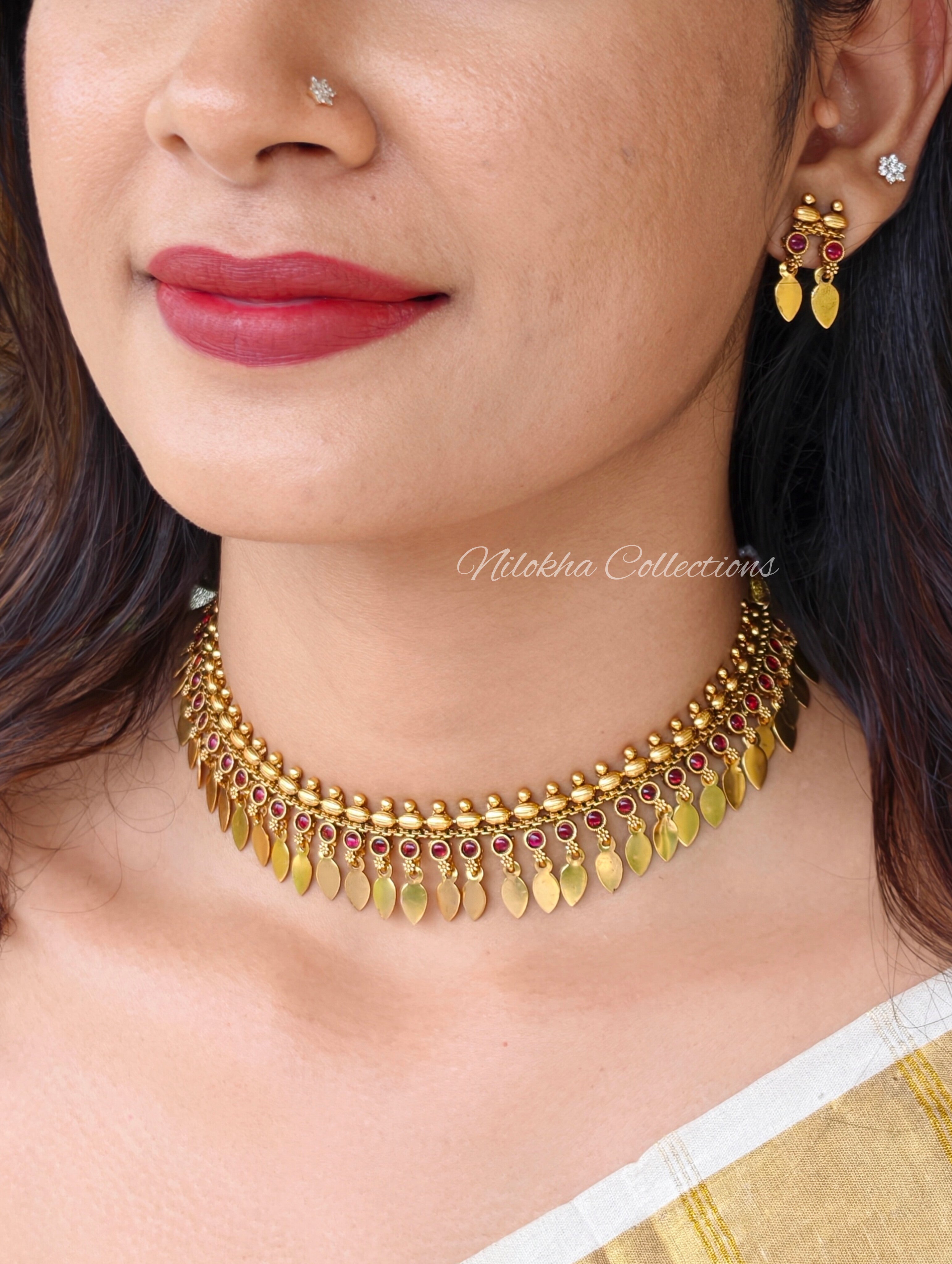 Elakkathali necklace set | NAN394