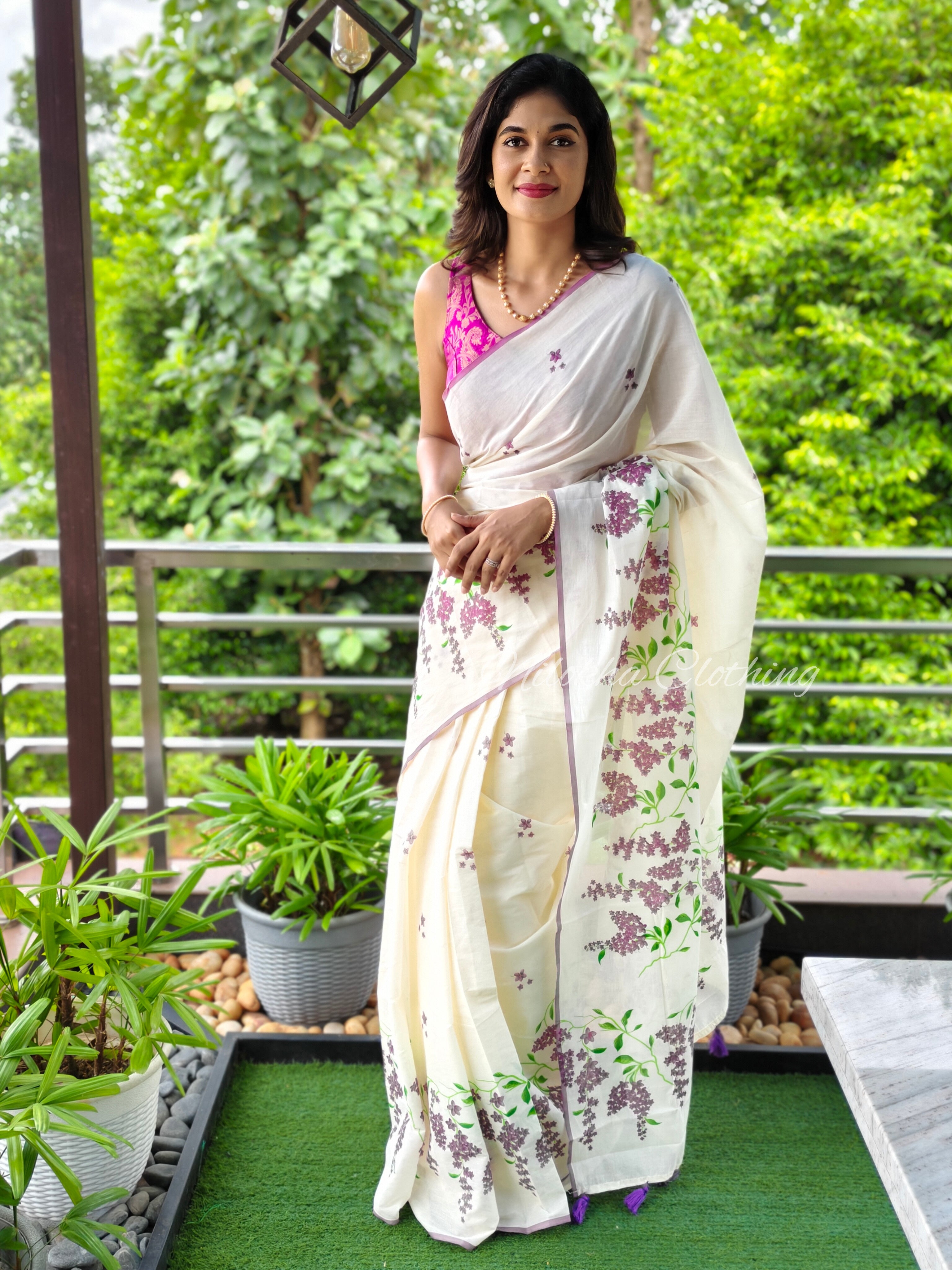 Floral kerala saree| NCO37