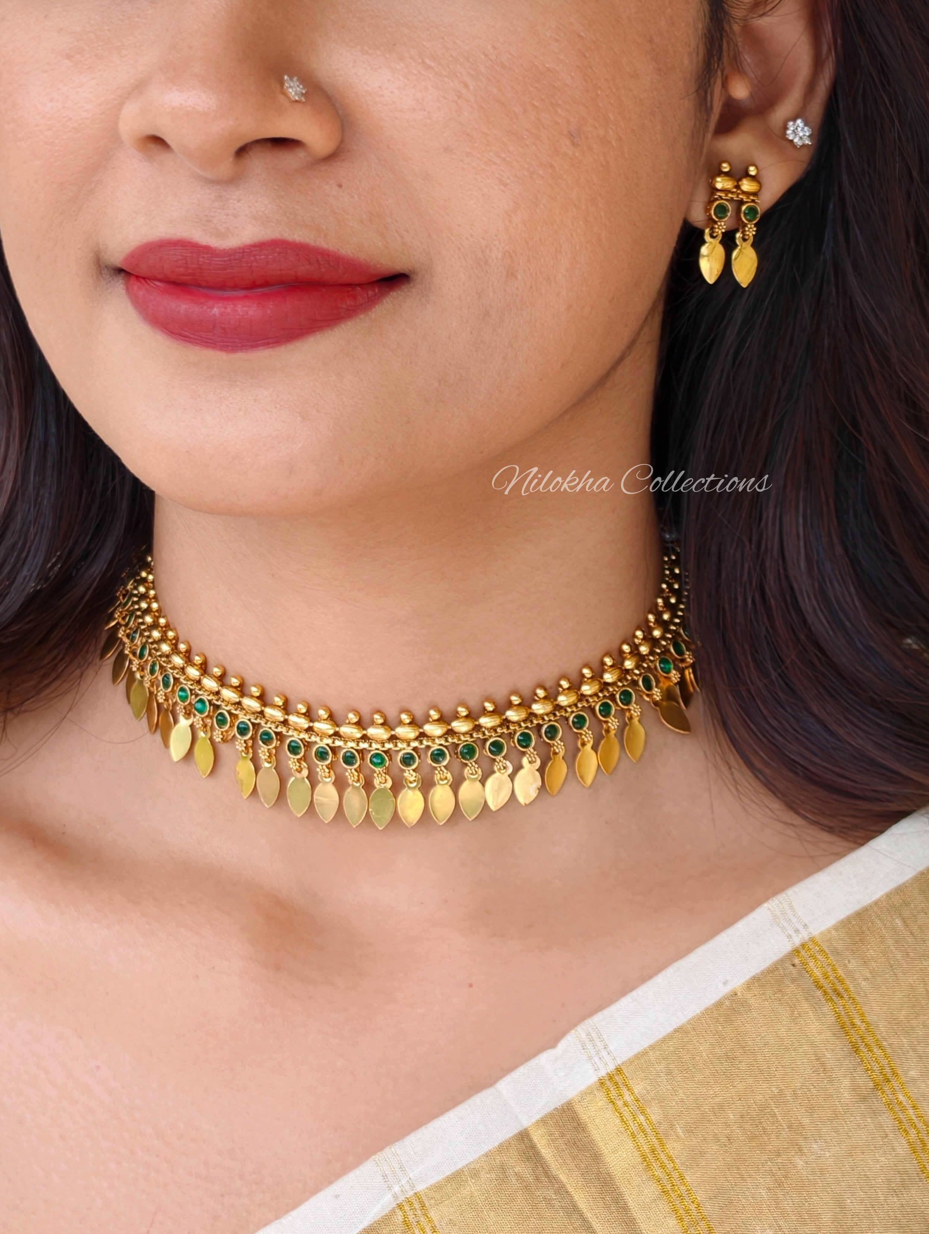 Elakkathali necklace set | NAN394