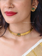 Lotus coin necklace set| NAN393